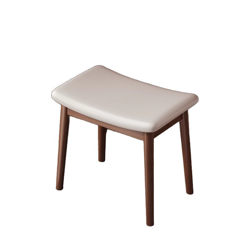 Taburete de tocador de madera maciza taburete de vestidor taburete cuadrado de dormitorio de niña taburete de silla de montar taburete de hogar taburete bajo taburete especial de té guzheng