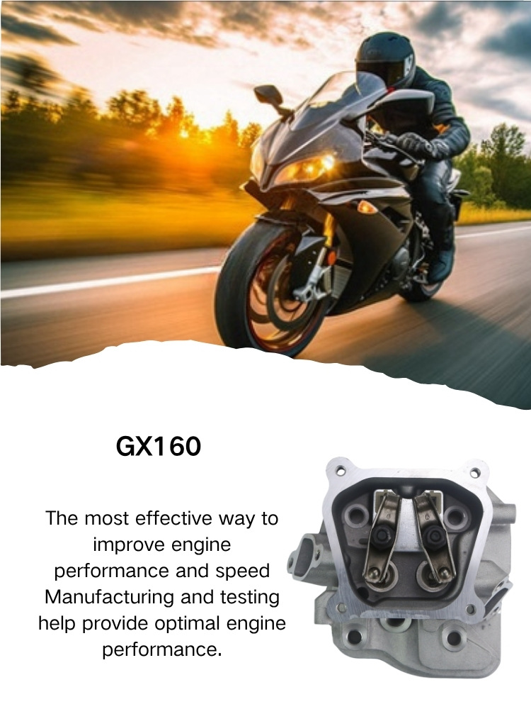 168F170F Gasoline Engine Cylinder Head Assembly Gx160 200 210 Cylinder Head Set 6.5Hp Generator Cylinder Head