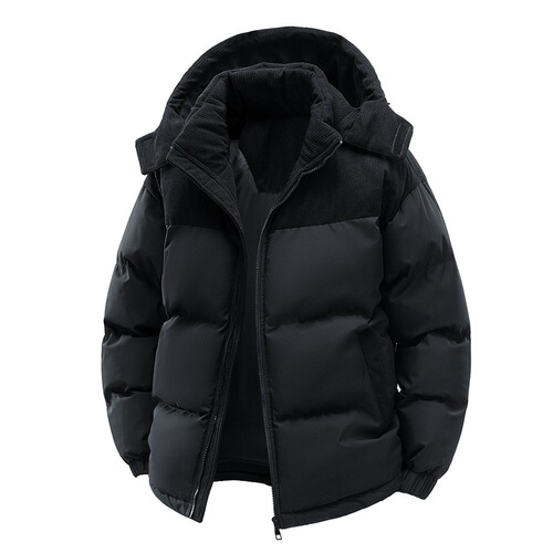 cotton-padded clothes for men and cashmere winter new style with thick warm and cold-proof cotton-padded clothes outer trend can be split.