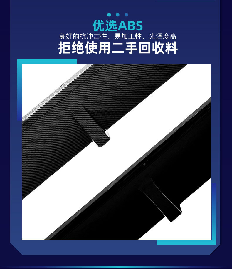 Suitable for Bmw Bmw X5 G05 m Sport 2019+ Black Warrior Rear Spoiler Corner Rear Lip Tail Lip Modification