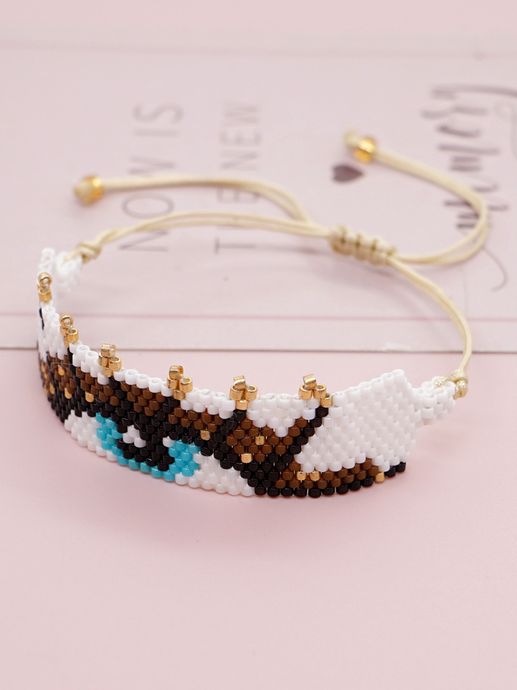 Ethnic Style Devilu0027S Eye Glass Beaded Womenu0027S Bracelets