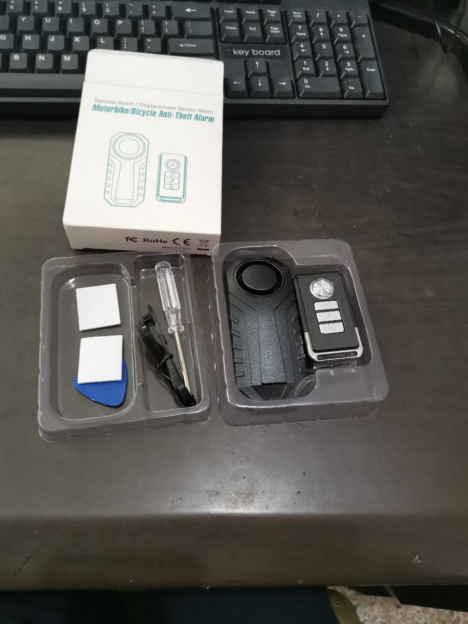Bicicleta coche eléctrico hogar antirrobo puerta control remoto alarma antirrobo dispositivo