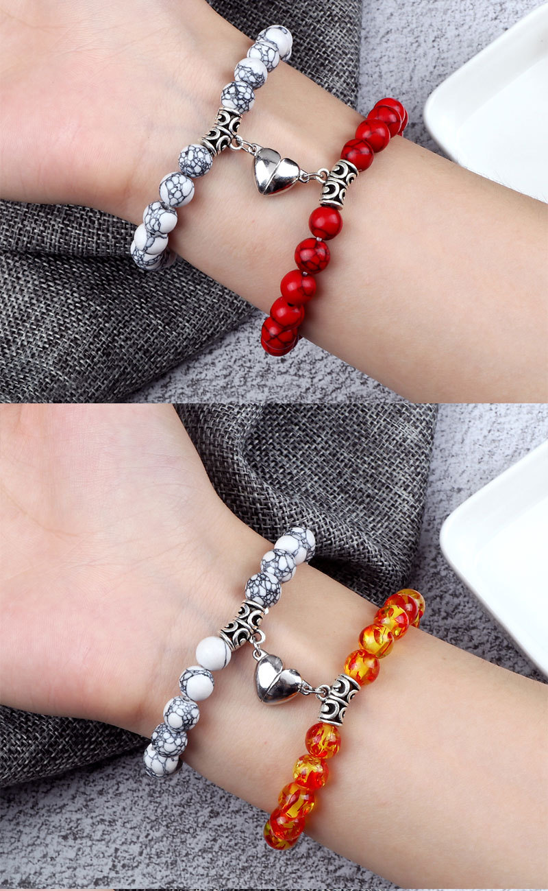 Kreativer Magnet zieht Liebespaar-Armbänder für Männer und Frauen an Besties Nischendesign Handseil_voghion.com