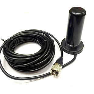 Small steel gun + PL259 small suction cup car antenna vehicle walkie-talkie antenna line length 5 m