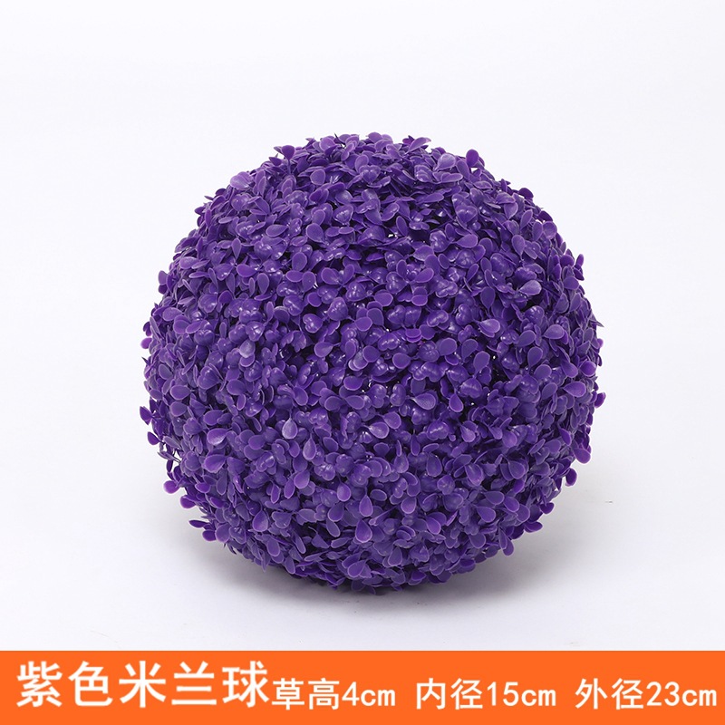 Planta Artificial Decorativa, Bola de Milán Verde, Decoración de Techo, Flor Artificial de Plástico, Exhibición de Inauguración de Centro Comercial, Bola de Hierba de Eucalipto