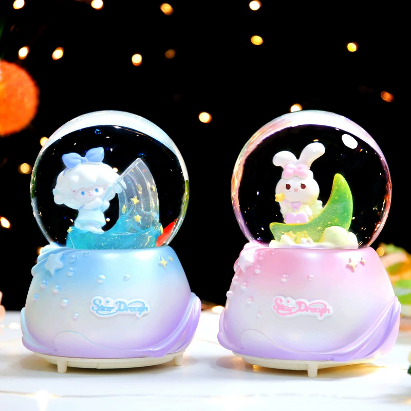 Starry sky, music box, rotating night light, new collection