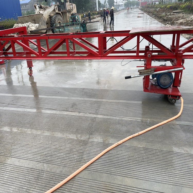 买单幅全自动悬挂桁架式刻纹机 混凝土路面用双副1.2米刻痕机现货