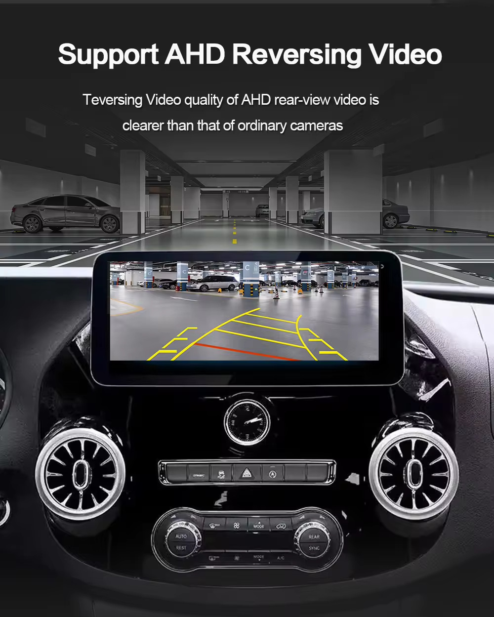Suitable for 10-23 Mercedes-Benz Vito Dvd Mahogany Color Control Android Large Screen 360 Panoramic All-In-One Machine Carplay