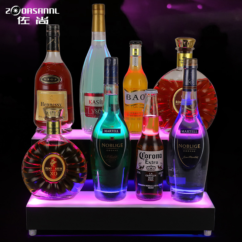 Bar transfronterizo KTV asiento de vino creativo LED Champagne King 's Night Party Showcase de vino rojo doble asiento de vino luminoso