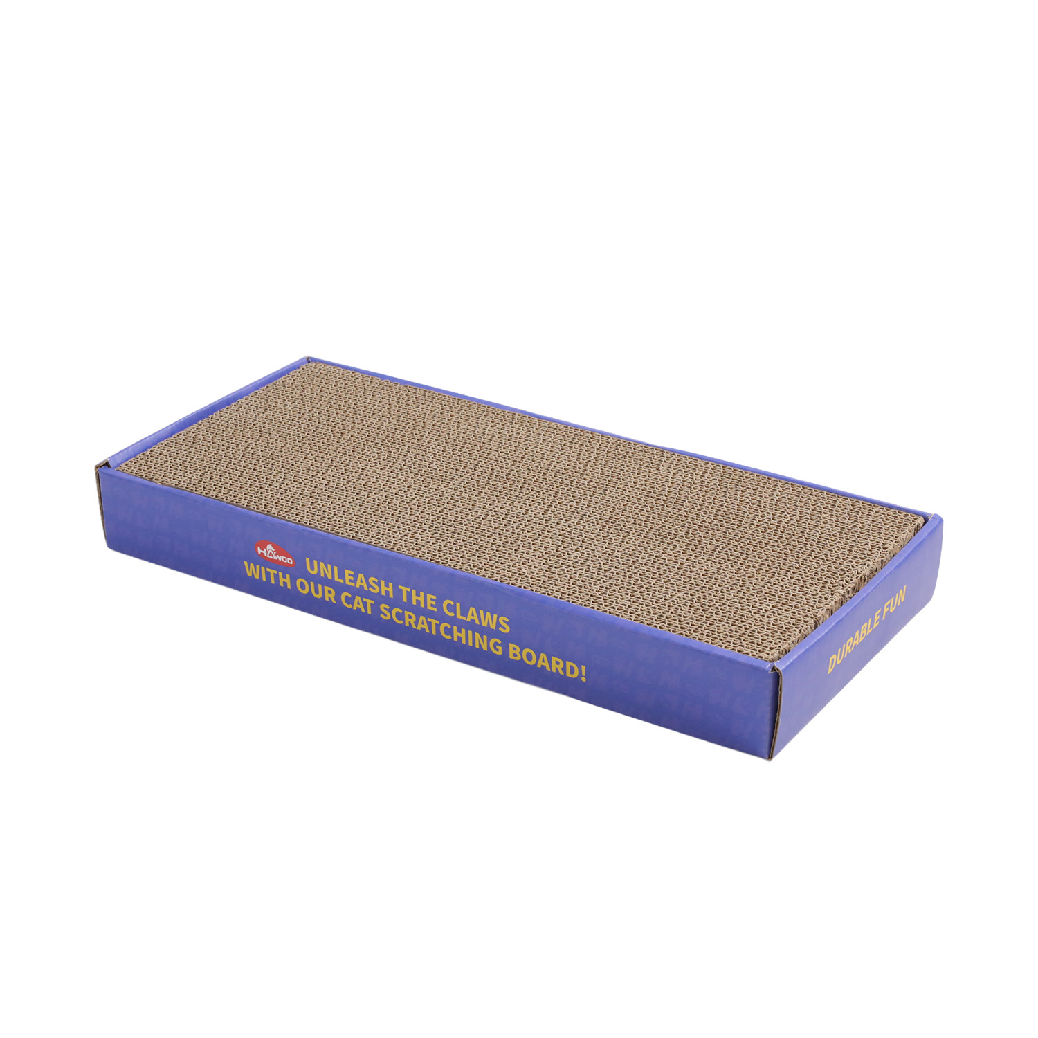 2 - en - 1 venta en caliente transfronteriza caja de papel corrugado gato agarrar tablero de dos piezas juegos de gatos pequeños para aliviar la aburrimiento tablero de garra de molienda