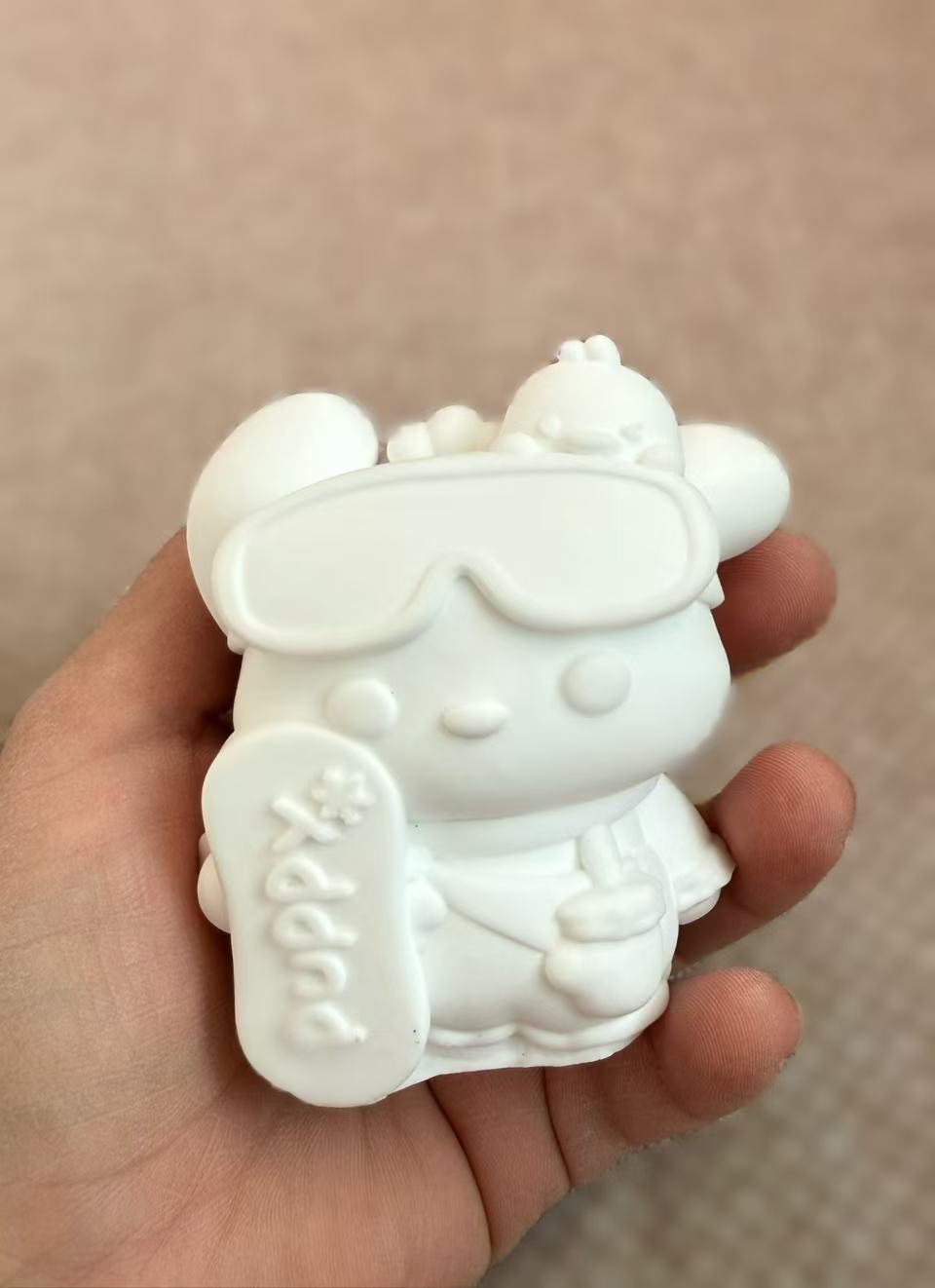Frasco de Almacenamiento de Calabaza de Yeso en Blanco DIY para Pintar