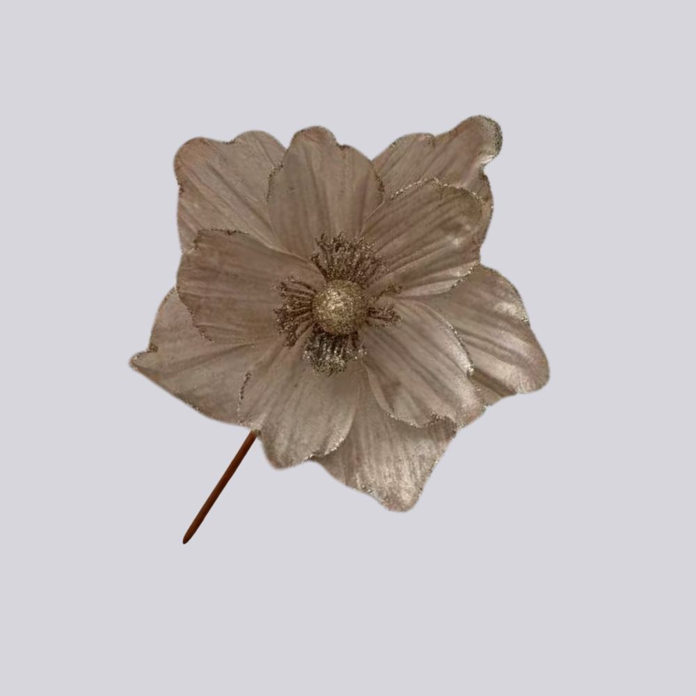 Flores artificiales de Navidad Decoraciones navideñas Flores decorativas Creativas Pequeñas decoraciones Colgante Escena Diy Decoración Estilo ins