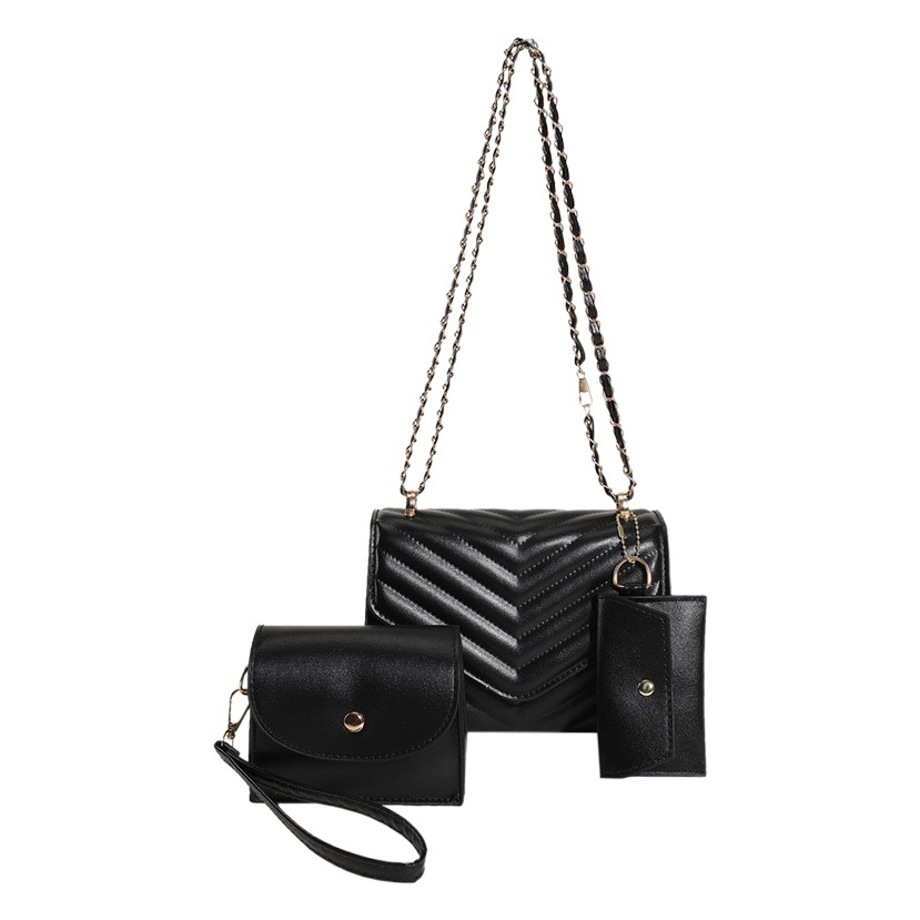 Bolsa pequeña popular de este año para mujeres 2023 otoño nueva moda simple bolsa de mensajero ins cadena costura pequeña bolsa cuadrada