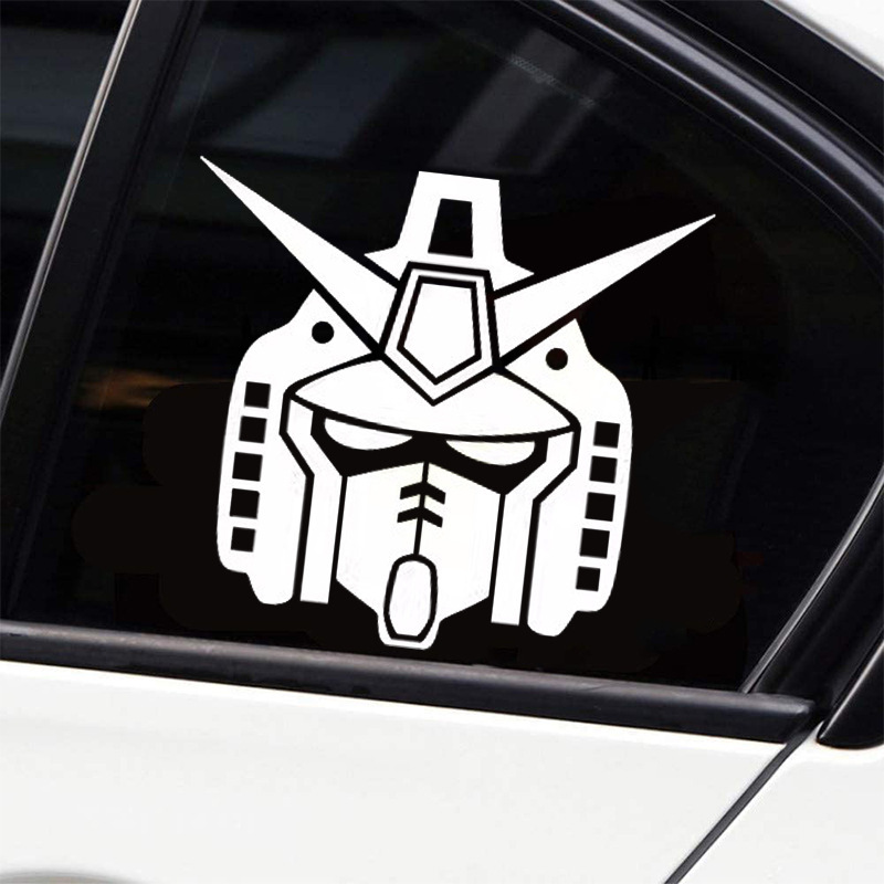 个性创意高达汽车电动车摩托车贴纸油箱盖车身装饰车贴日系反光贴