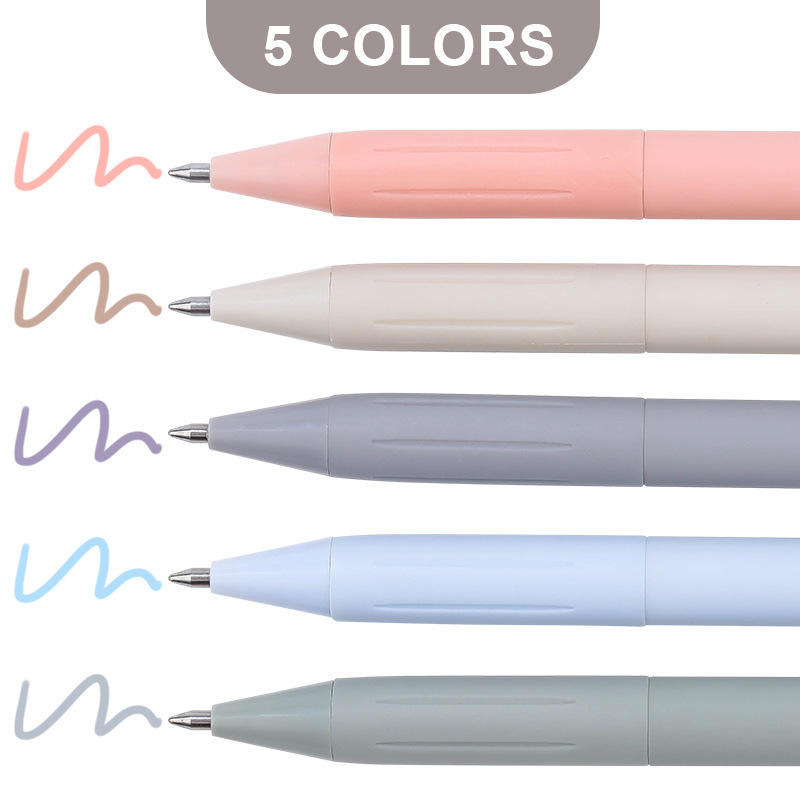 スポット卸売モランディゲルペン学生シンプルなマカロンソリッドカラープレスペンクロスボーダーオフィスギフト|undefined