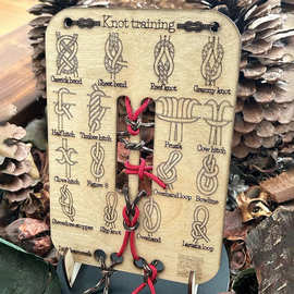 跨境Learn Knot Training Board 打结训练板打结技巧学习板