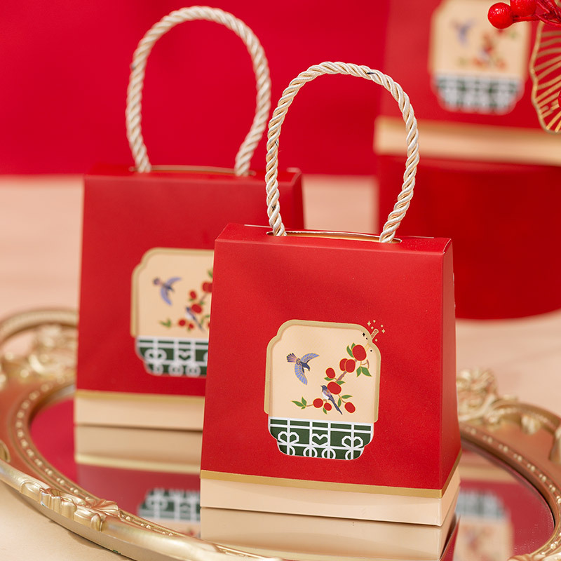 Wedding Congratulations Candies Box, Chinese Wedding Candy Packaging Bags, Instagram Style Handout Gifts, Engagement Gift Bags, Handheld Return Gifts Candy Box