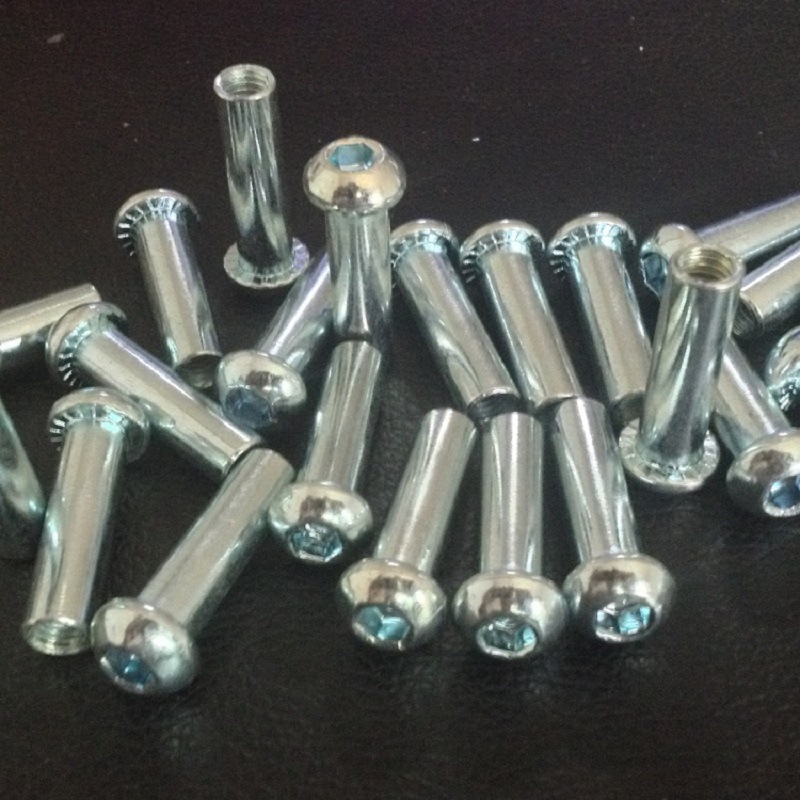 实体厂家产销 半圆头内六角 对锁螺丝 M6*P1.0*8.0杆径*30杆长