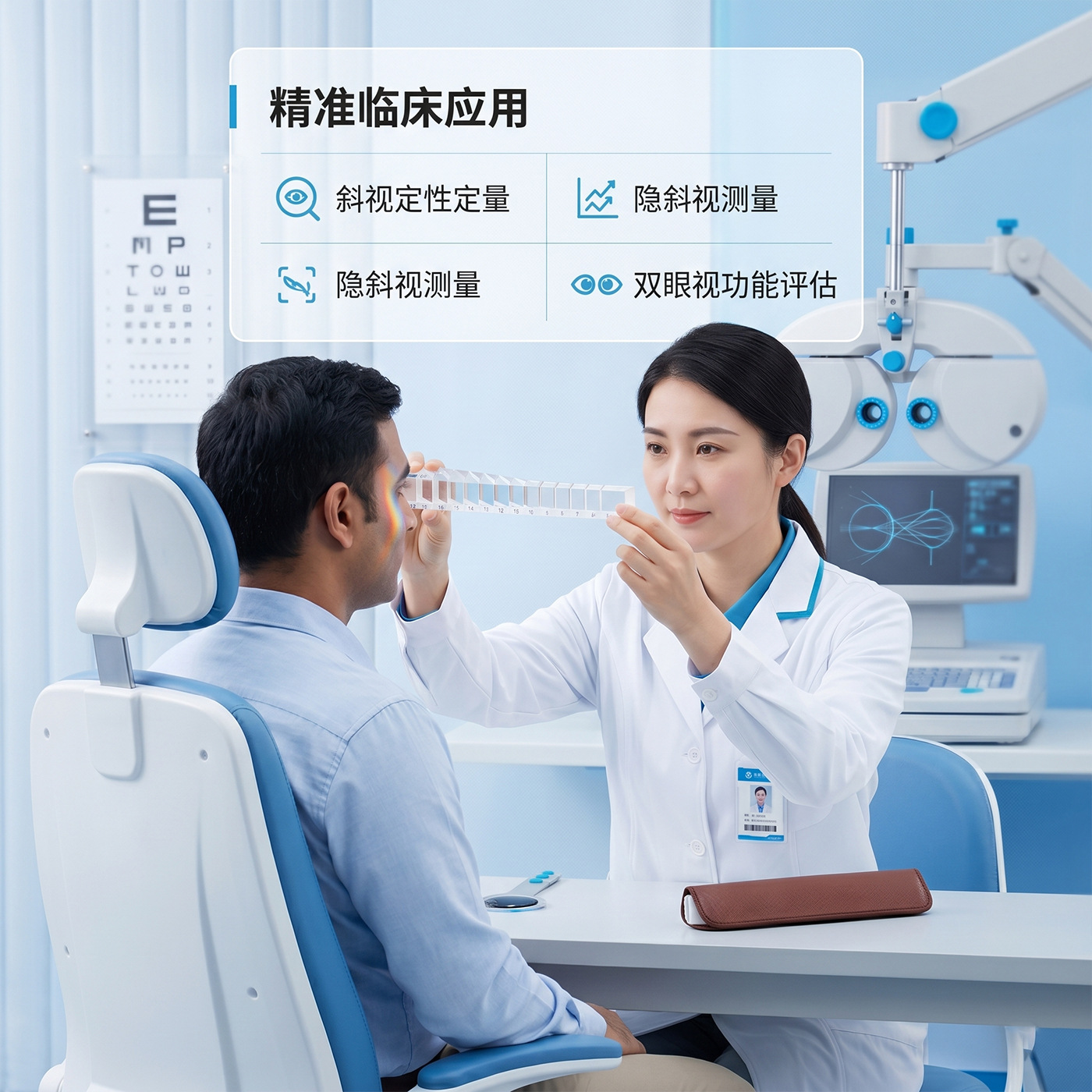 Optical Shop Equipment: Step Prism String Mirror, Strip Mirror, Horizontal Prism Screening