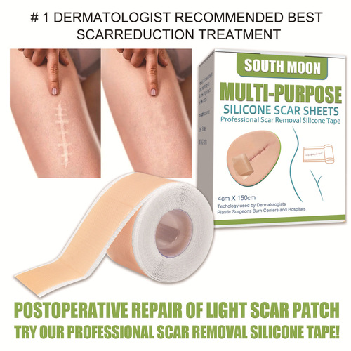 South Moon Silicone Gel Scar Patch, Lightening, Repairing, Pregnancy and Smoothing Skin Surgery Scar Patch
