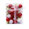 Gold, red and white gift box of 30 pieces [3cm balls]