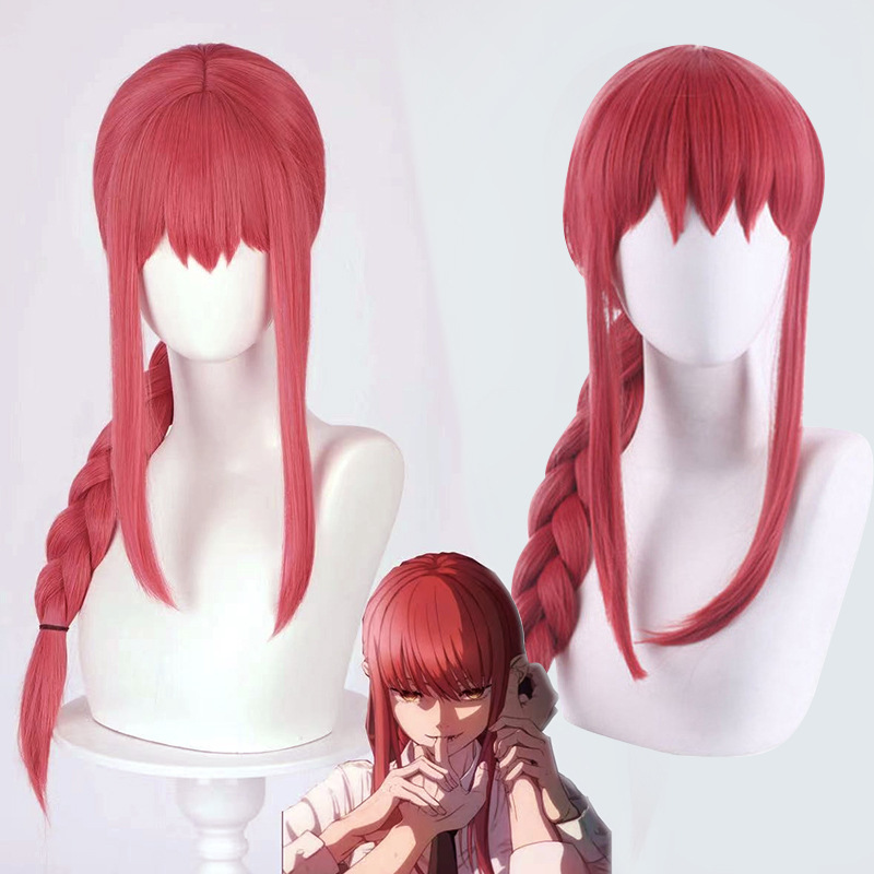 Kuromaku Chainsaw Man Makima Cosplay Wig Demon Hunter Braided Style Long Cosplay Wig