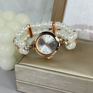 Fashion New Fairy Style Fashion Women's Pearl Bracelet Watch New Stomb Rope Bracelet Distinctive Women's Watch Tiktok Live