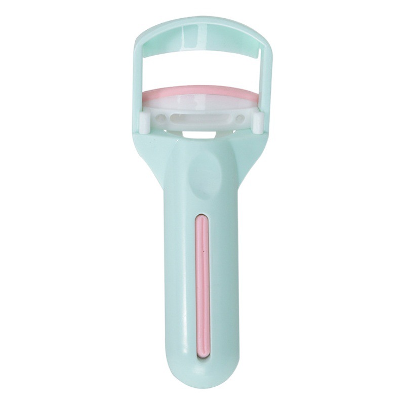 En stock fábrica al por mayor de plástico rizador de pestañas rizador de conformación portátil almohadilla de goma principiante prensa-tipo rizador de pestañas