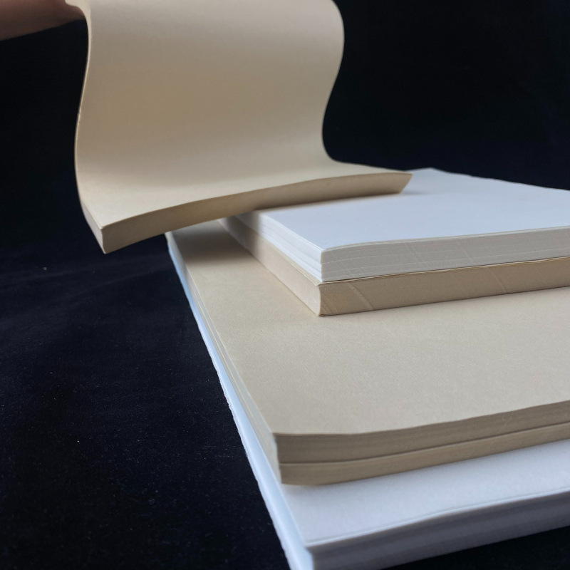 A4宣纸打印纸批发毛笔字书法专用半生熟打印宣纸A3国画字帖仿古色