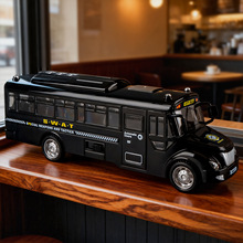 儿童仿真加长大巴车模型男孩大号公交校车巴士公共汽车益智玩具车