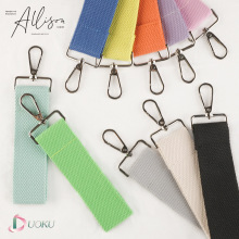 纯彩色帆布棉带DIY撞色行李箱飘带钥匙挂件扣烫标手工个性化INS风