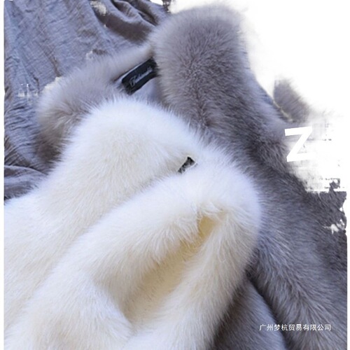 Leather vest imitation wool-like coat autumn and winter new all-matching Korean vest Western-style vest with fluffy cotton thickening Southeast Asia