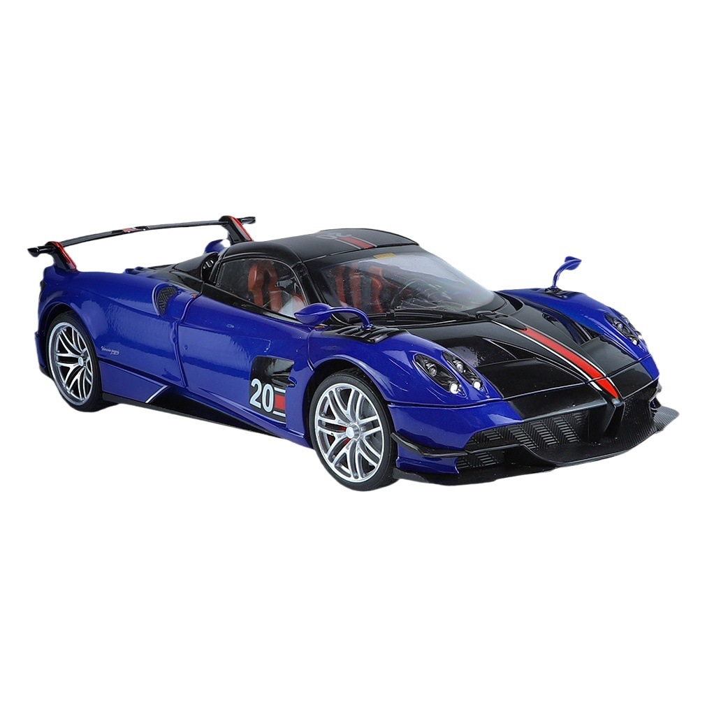Qiyi aleación coche modelo 1:18 simulación Pagani convertible coche deportivo deslizante sonido y luz juguete coche música modelo Decoración