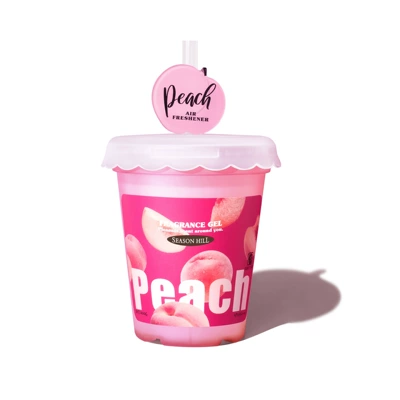Cross-Border New Product Macaron Car Air Freshener Fruit-Flavored Solid Balm Car Space Odor Removal Perfume Fragrance (Car Perfume Aromatherapy) - pink-peach-200g