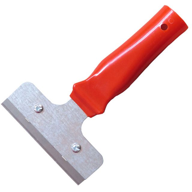 Cuchillo de limpieza pequeño mango rojo, azulejos de pared, suelo de vidrio, eliminación de azulejos, cuchillo de limpieza de cocina, herramientas de raspadora