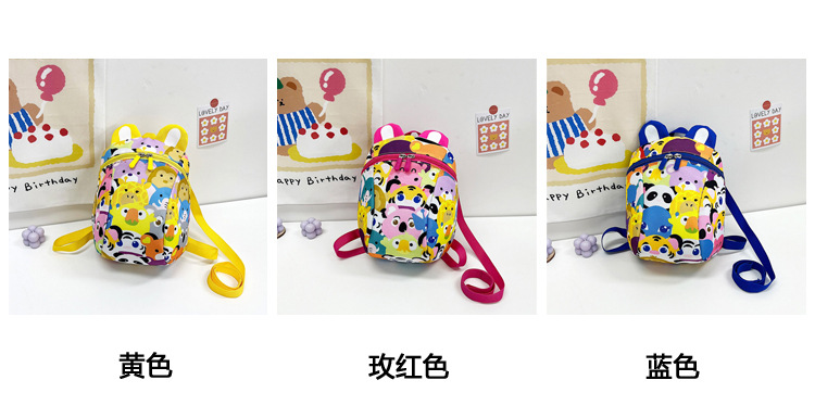 Wholesale schoolbags for boys and girls in kindergartens, cartoon anti-wandering ropes, children's backpacks, and trendy casual bags for children aged 2 to 6 Application Scenario
