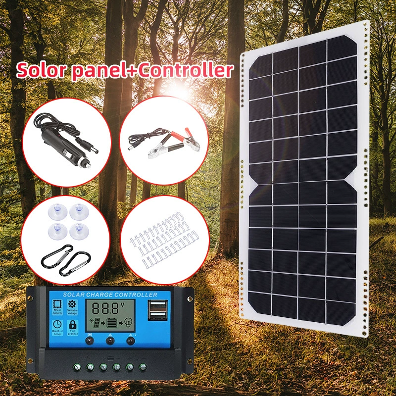 Солнечная панель мощностью 10 Вт, шарнир для сращивания DIY, может быть подключен параллельно с компонентами фотоэлектрической системы мощностью 100 Вт, аварийное зарядное устройство 12 В