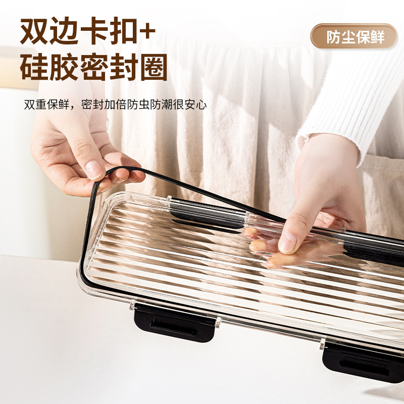 国境を越えた家庭用麺収納ボックスキッチン食品グレードの保存缶詰パスタ麺ボックス穀物缶|undefined