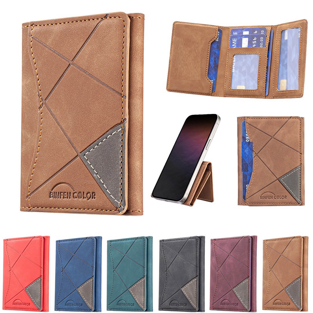 The BFK16, a rectangular, magnetic-closure cardholder, is a versatile and stylish long wallet with multiple card slots