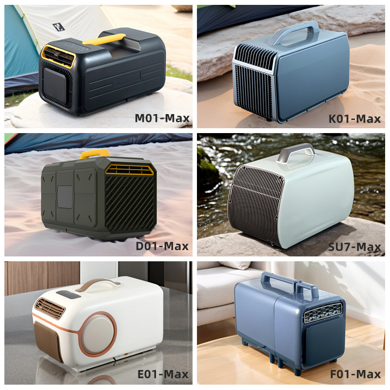 26 Years New Outdoor Air Conditioner Pure Dc Variable Frequency Heating and Cooling Without Drainage 12V24V48V Portable Car Small Air Conditioner