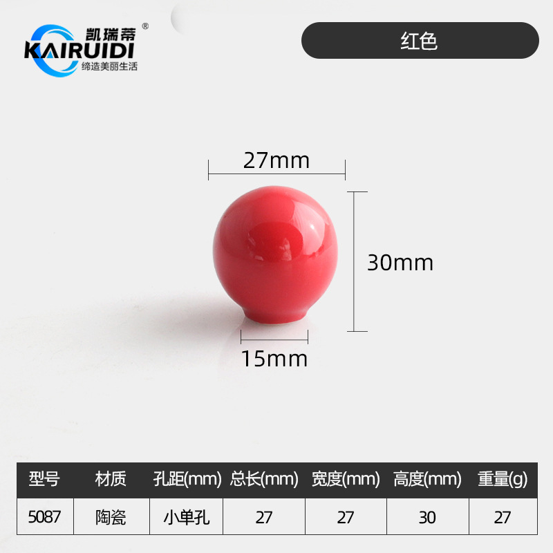 Ручка мебельная Kairuiti 5087 белая стандарт