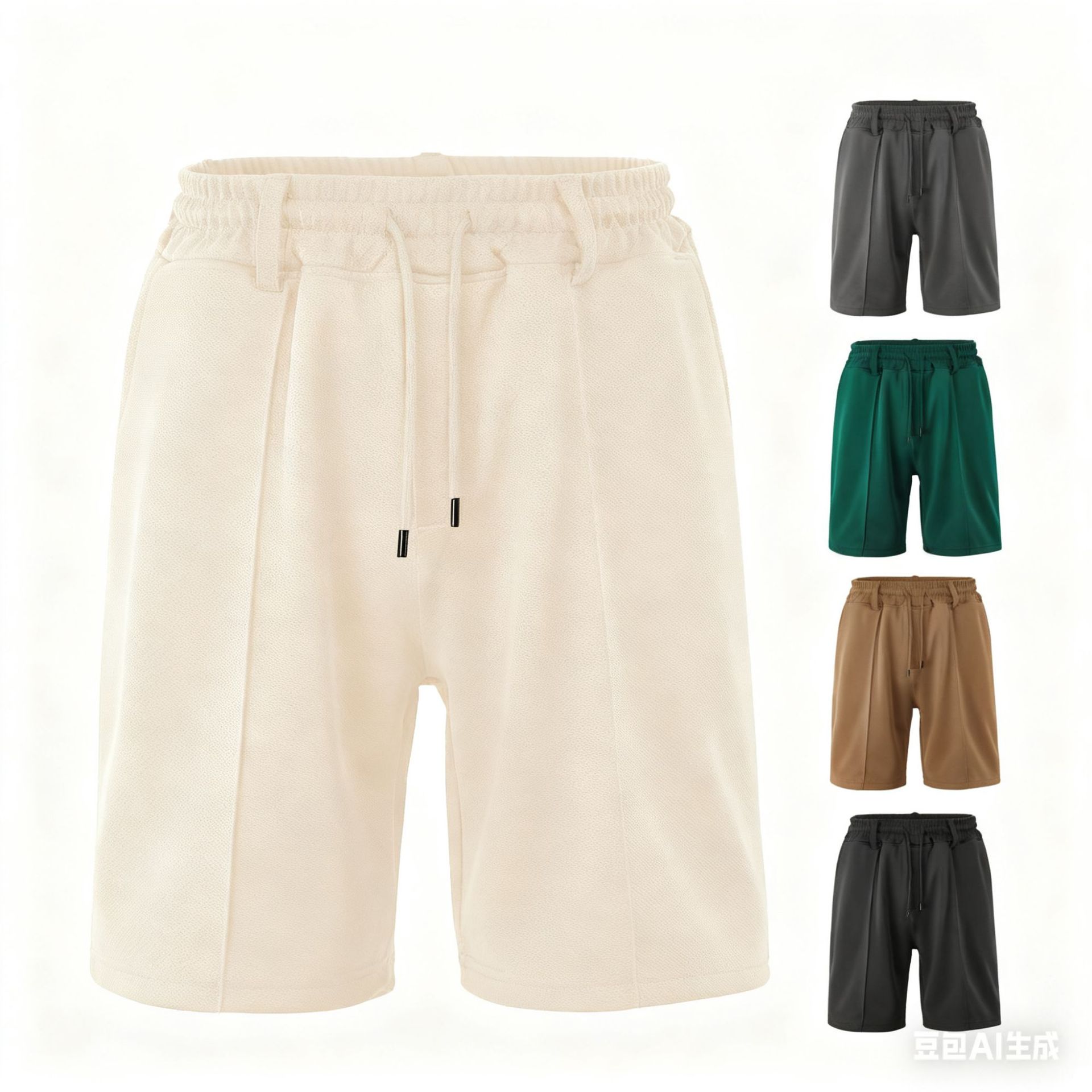 Europa y Estados Unidos transfronterizos hombres verano ocio rápido secado pantalones cortos de malla brillo nuevo caliente pesado piña playa para hombres
