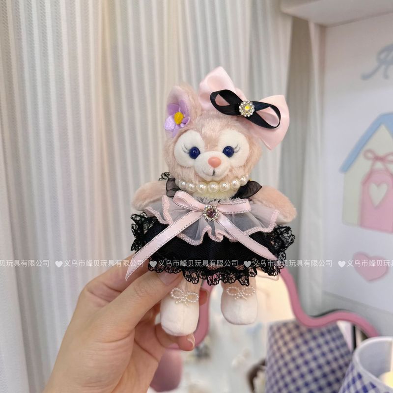 玲娜貝児の青い真珠のお姫様のスカートはぬいぐるみのかばんをつけてキーホルダーのメーカーを包んで直接販売します。|undefined