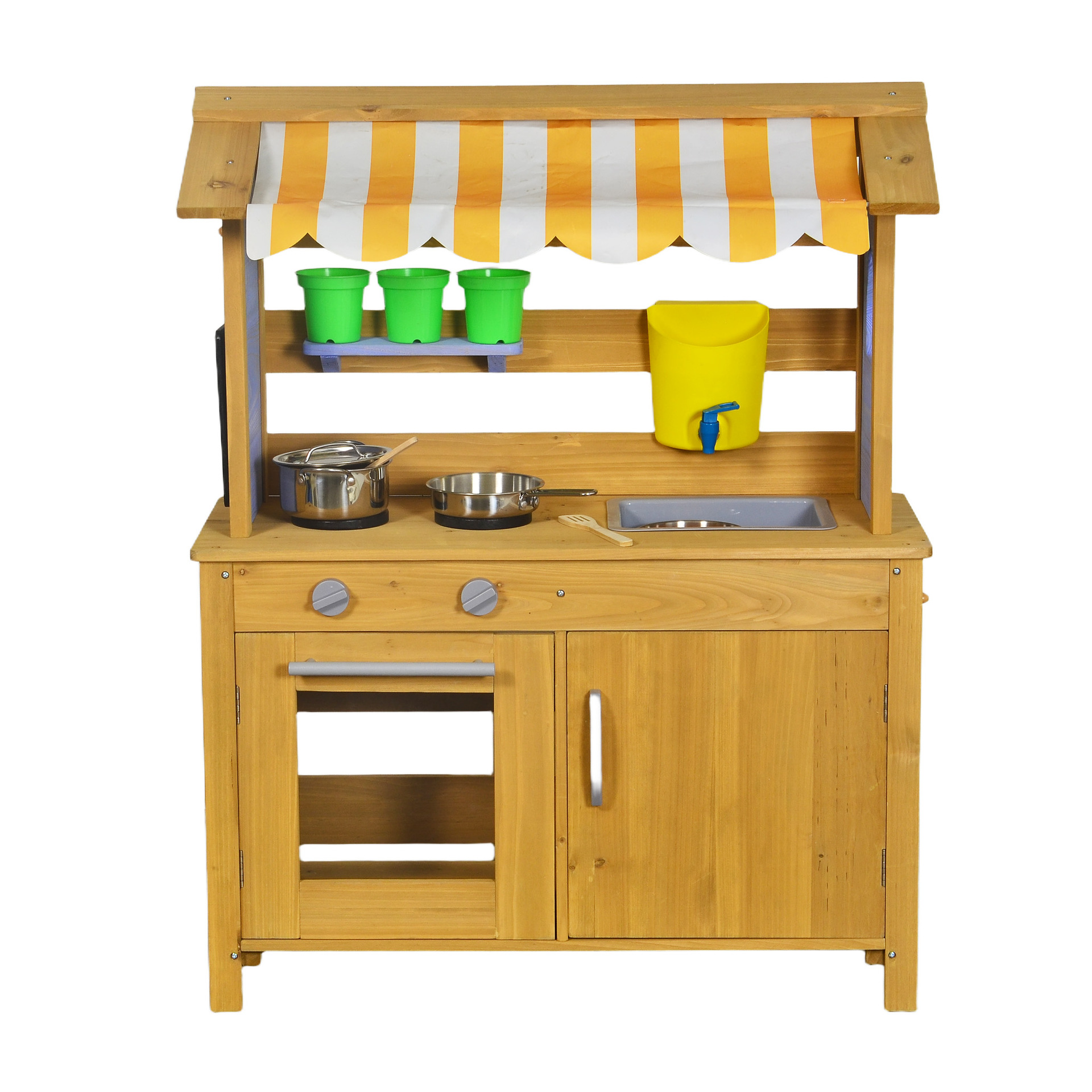 Xinyun juguetes de madera transfronterizos para niños al aire libre juegos de casas simulación de cocina simulación cocina de madera maciza estufa de barro
