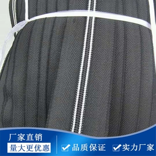 5号尼龙拉链黑布白线码装拉锁箱包整捆拉锁厂家批发定制