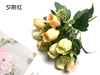 Cross -border hot sale of high -end happiness rose queen rose camellia simulation flower fake flowers decorative home wholesale