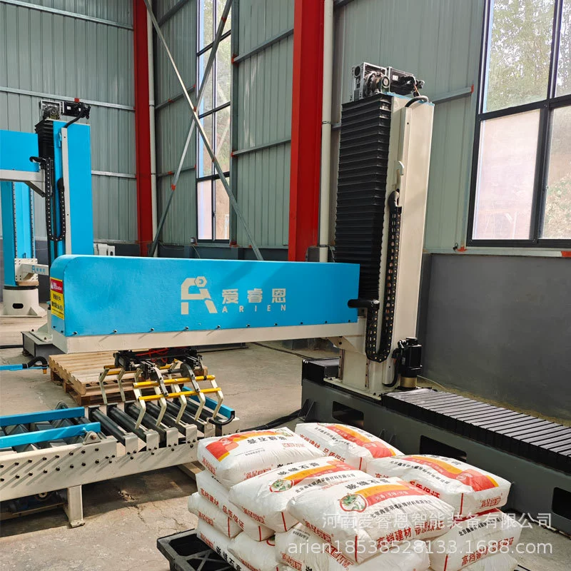 Полностью автоматический колонный координатный паллетизатор с поворотным рычагом и механическим захватом, производитель с завода-изготовителя.