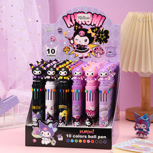 New soft glue elf ten color ballpoint pen cartoon high color value little devil multi-color hand account pen creative gift pen