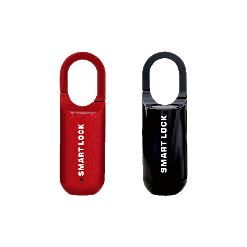 Micro maleta de huellas digitales candado C puerto de carga en espera de larga duración estilo creativo con función de suministro de energía de emergencia cerradura inteligente