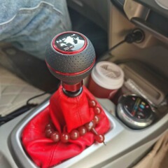 Car modification is suitable for leather gear shift, first gear shift, head wave, stick head, gear lever, 5-speed, 6-speed